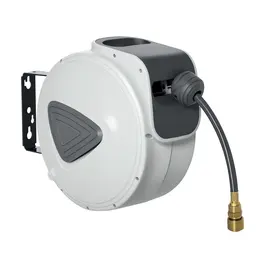 Product image of DURHAND Retractable Air Hose Reel, 10m, 3/8 inch, 1/4 inch BSP, Wall Mount