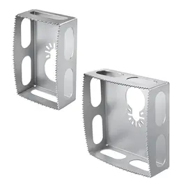 Product image of 2-Piece Square Slot Cutter for Milwaukee M18 Multi-Tool, Drywall Outlet Boxes