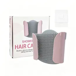 Product image of Silicone Wall-Mounted Shower Hair Catcher, Drain Protector