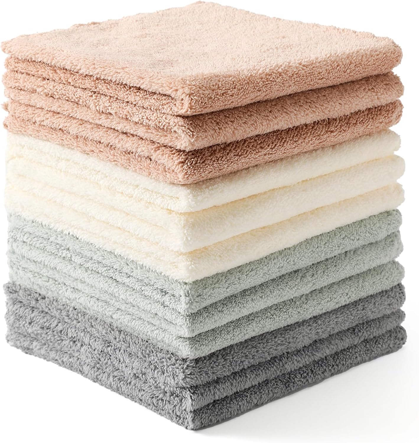 Main product image of 12 Pack Microfiber Cleaning Cloths, Absorbent, Reusable, Lint-Free