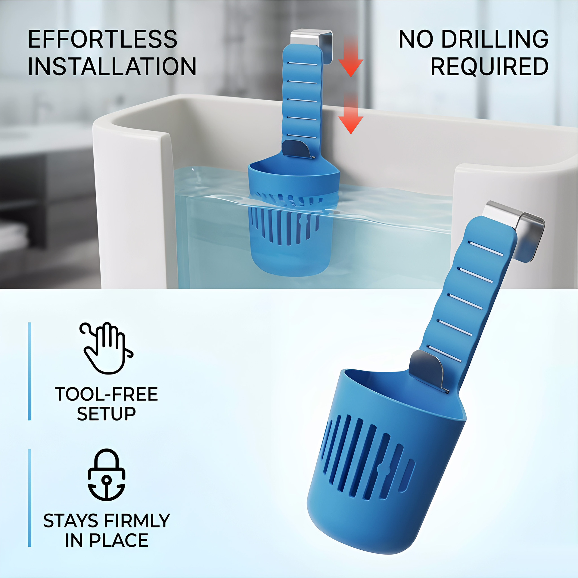 Main product image of 2-Pack Adjustable Silicone Bleach Tablet Dispenser for Toilet Tanks