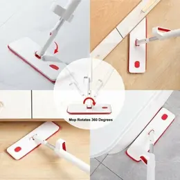 Product image of Self-Wringing Microfiber Flat Mop with Spray Function