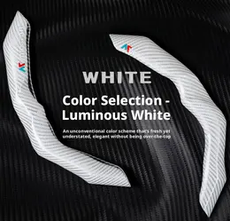 Product image of Automotive Steering Wheel Cover, White, 2-Piece Set