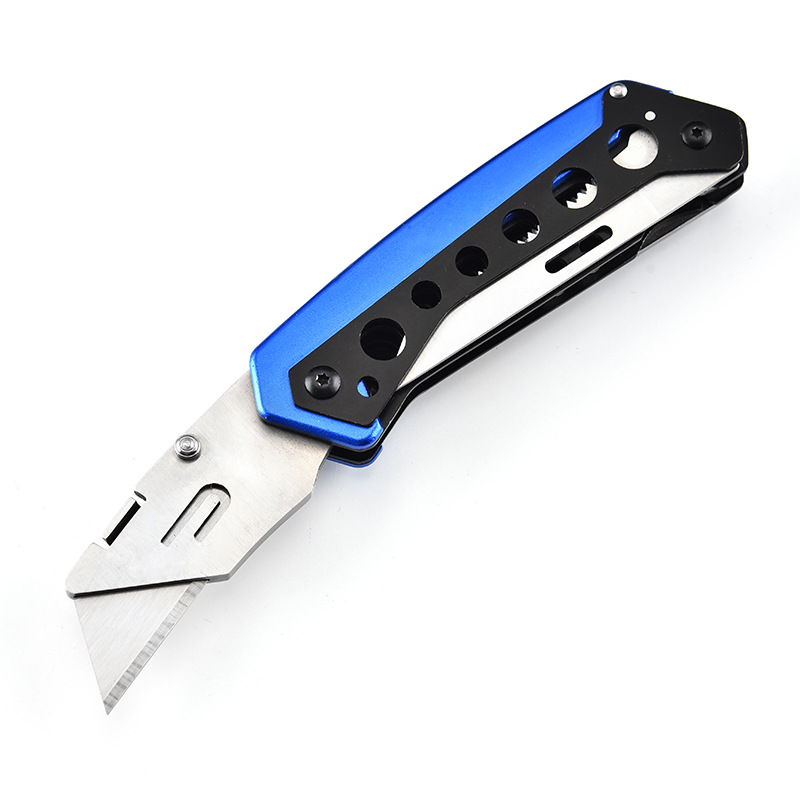 Main product image of Stainless Steel Folding Utility Knife with Replaceable Blades