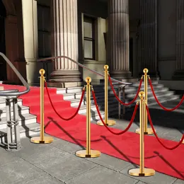 Product image of VIP 3-Piece Stainless Steel Barrier Stand, Gold Finish