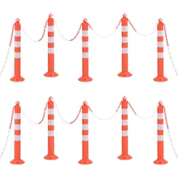 Product image of 75 cm Bollard Set with Chain, 10 Pieces