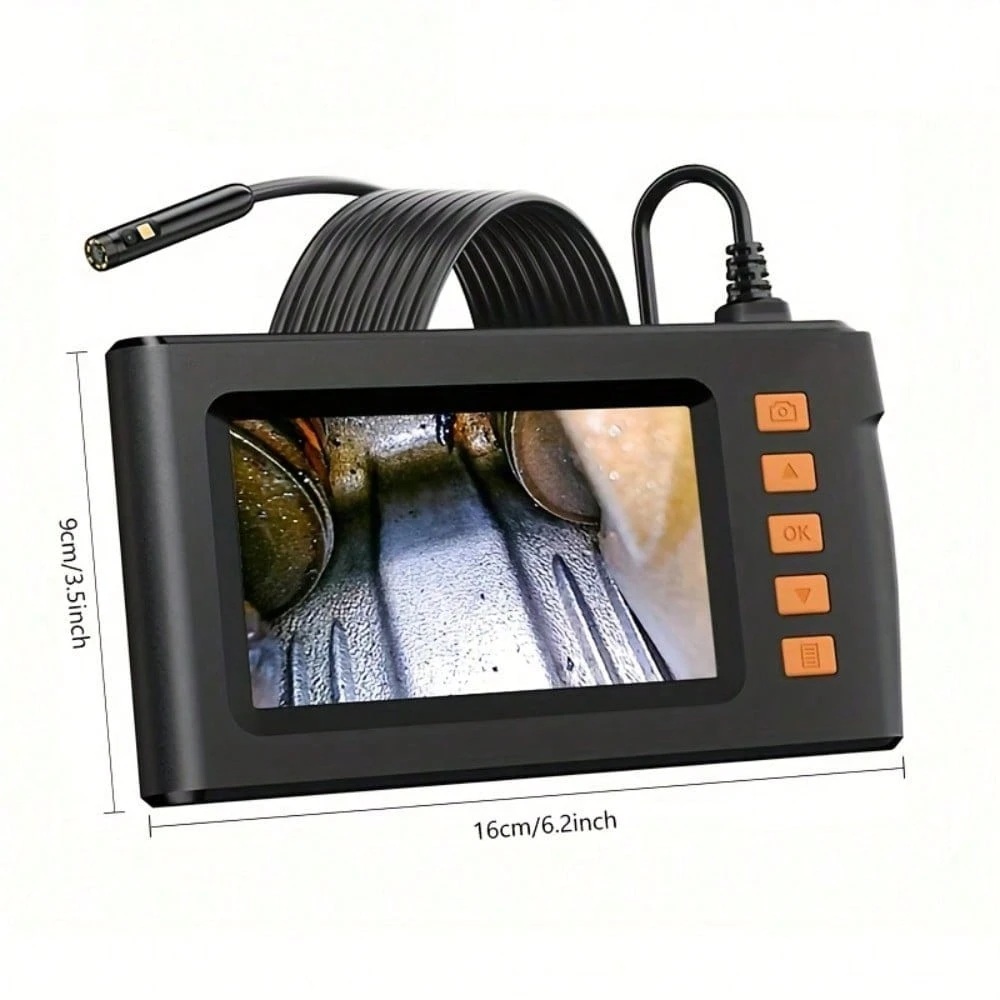 Main product image of 4.3 Inch Dual Lens 1080P Endoscope Camera, 5M Semi-Rigid Cord, Waterproof LCD