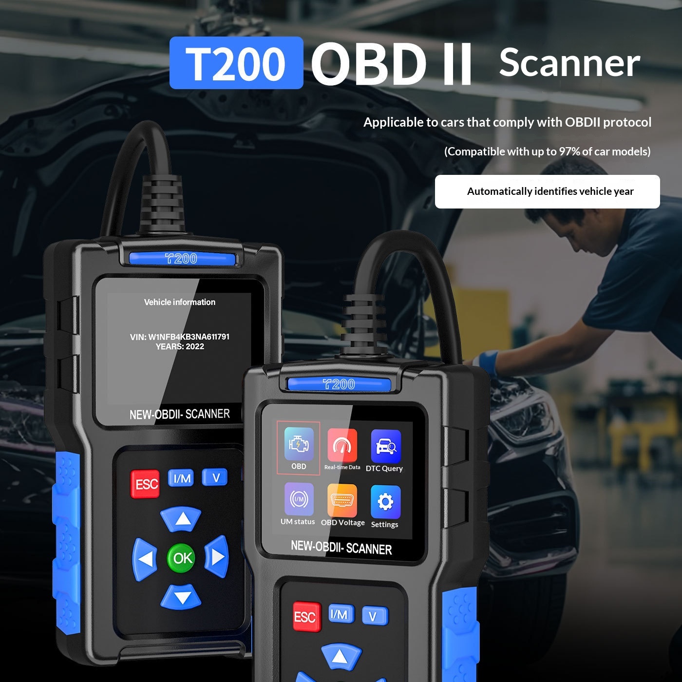 Main product image of T200 Automotive Fault Diagnostic Instrument
