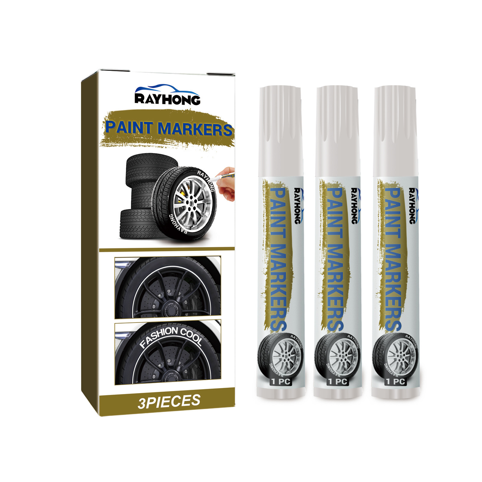 Main product image of Rayhong Car Tire Marker Pen, Waterproof, Quick-Drying