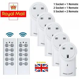 Product image of Remote Control Power Strip with 5 Outlets and 2 Remotes