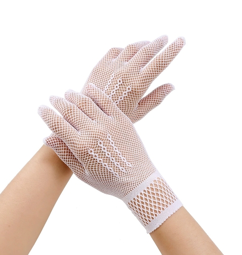 Main product image of White Lace Hollow Gloves for General Purpose Use, Single Pair
