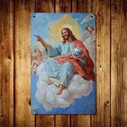 Product image of Metal Tin Sign, Angel and Blue Sky Decorative Art