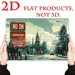 Product image of 8x12 Metal Sign with Vintage Road Cars Graffiti Design
