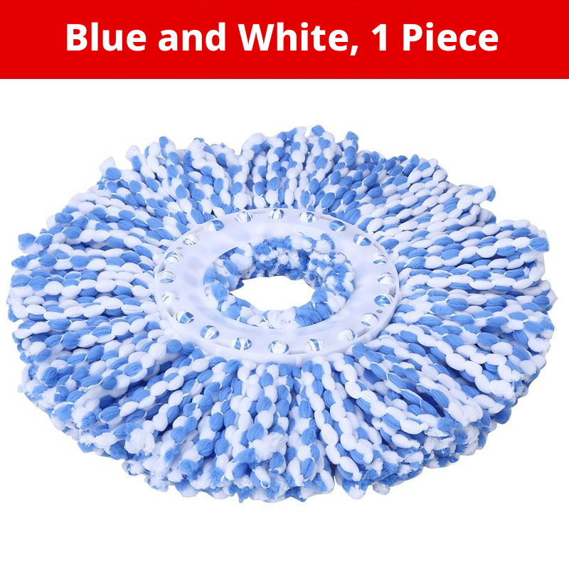Main product image of Rotating Mop Replacement Head, Blue/White, 115g, Individually Packed