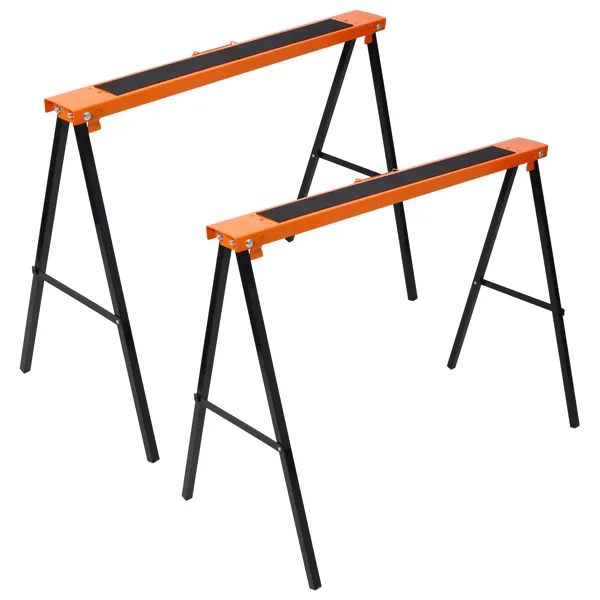 Main product image of 2-Pack Folding Portable Heavy Duty Steel Sawhorses with Handle