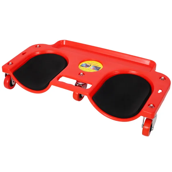 Main product image of Rolling Knee Creeper with 360-Degree Casters and Tool Tray, Red