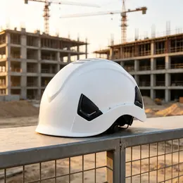 Product image of Adjustable Vented Safety Helmet with 6-Point Ratchet Suspension