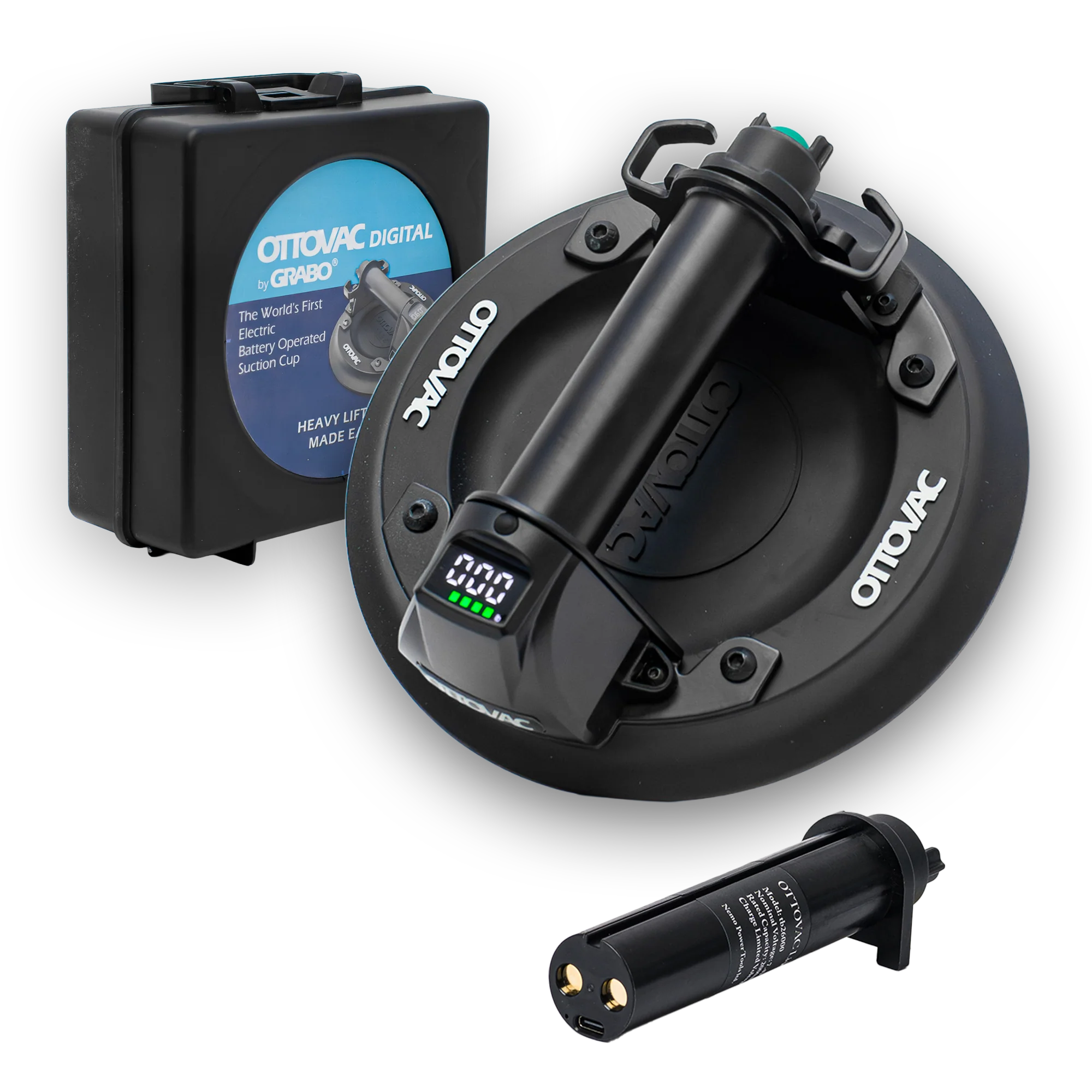 Main product image of OTTOVAC Digital Gripster Suction Cup with Pressure Display, 220 lb